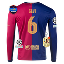 GAVI Barcelona Home Long Sleeve 2024/2025 Shirt - UCL Source