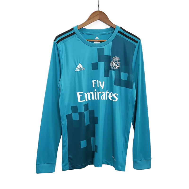 CAMISETA REAL MADRID III 17/18 HOMBRE (RETRO) MANGA LARGA