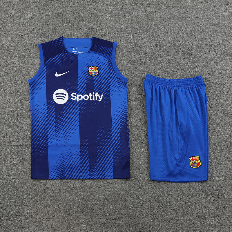 BARCELONA CONJUNTO SIN MANGAS ENTRENAMIENTO 23/24 HOMBRE