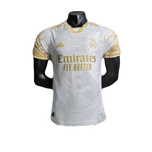 REAL MADRID GOLD LIMITED EDITION 24/25 MEN'S T-SHIRT (PLAYER VERSION)