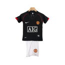 MANCHESTER UNITED BLACK 07/08 CHILDREN'S SET (RETRO)