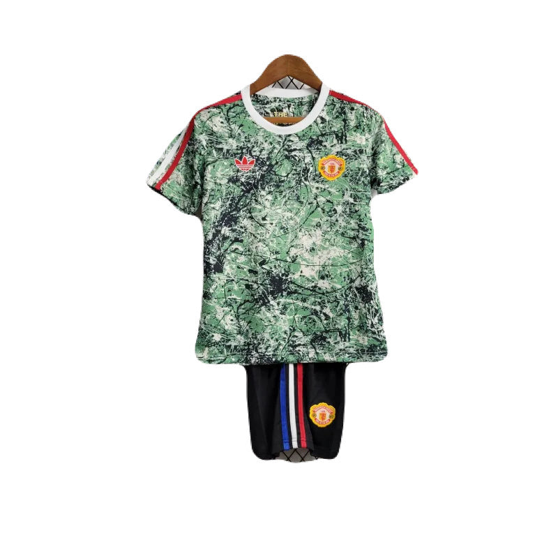 MANCHESTER UNITED LIMITED EDITION ADIDAS RETRO 24/25 KIDS T-SHIRT SET