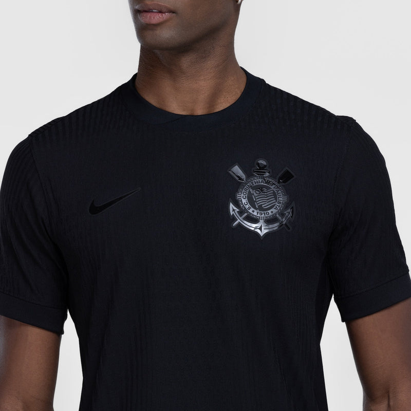Corinthians Player Version 2024/2025 Black Shirt - Launch WITH SPONSORS