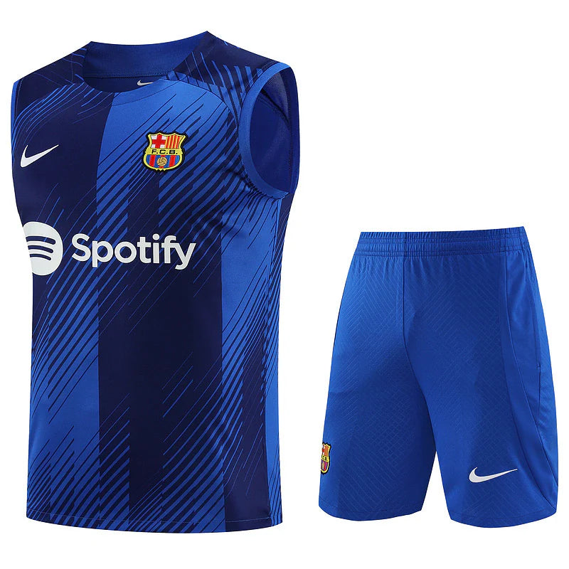 BARCELONA CONJUNTO SIN MANGAS ENTRENAMIENTO 23/24 HOMBRE