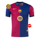 Camiseta Barcelona Edición Limitada Azul y Rojo 24/25 Hombre (Versión Jugador)
