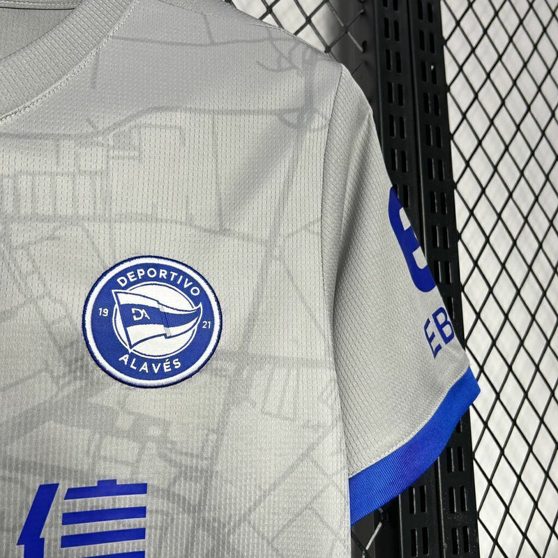 Camiseta Alavés Segunda Equipación Blanca 24/25 Hombre