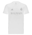 REAL MADRID LIMITED EDITION BALMAIN PARIS WHITE 24/25 MEN'S T-SHIRT