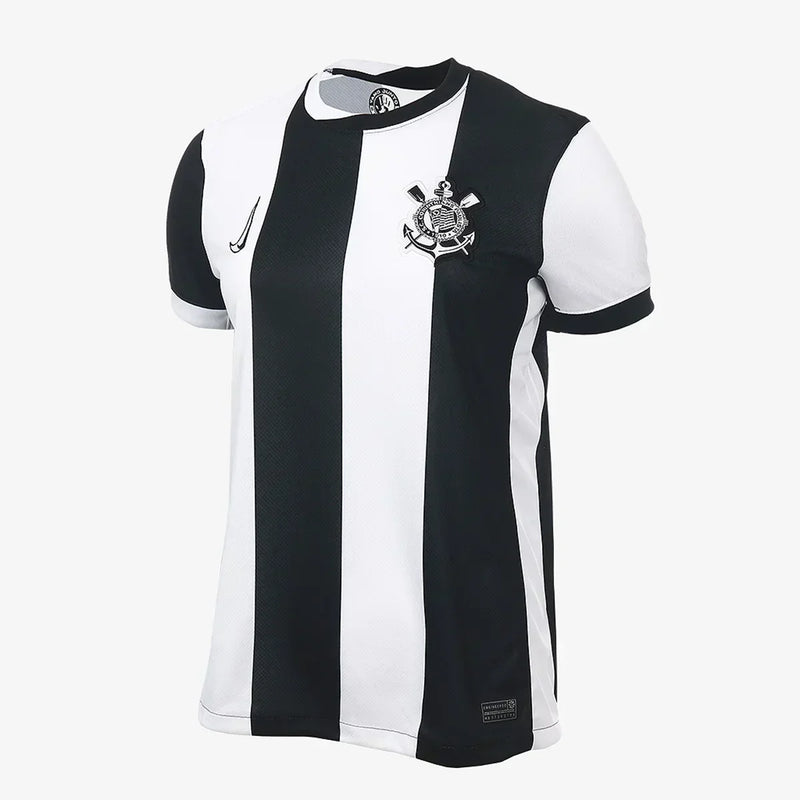 Corinthians Third Women's Shirt 2024/2025 Striped Uniform White - Launch