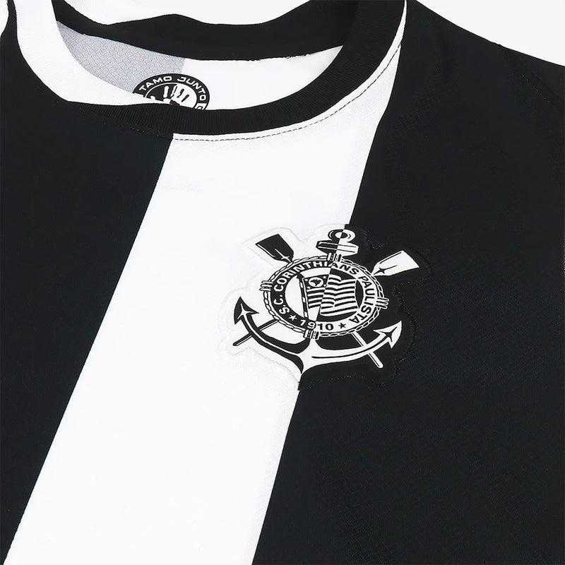 Corinthians Third Women's Shirt 2024/2025 Striped Uniform White - Launch