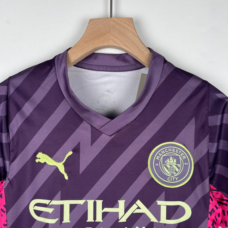 MANCHESTER CITY III GOALKEEPER KIDS SET 23/24