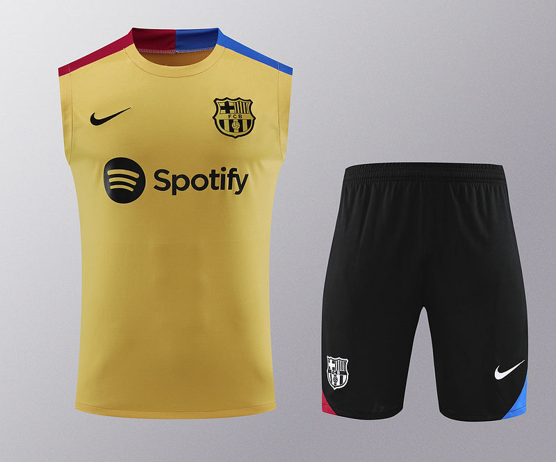 BARCELONA CONJUNTO SIN MANGAS ENTRENAMIENTO 24/25 HOMBRE