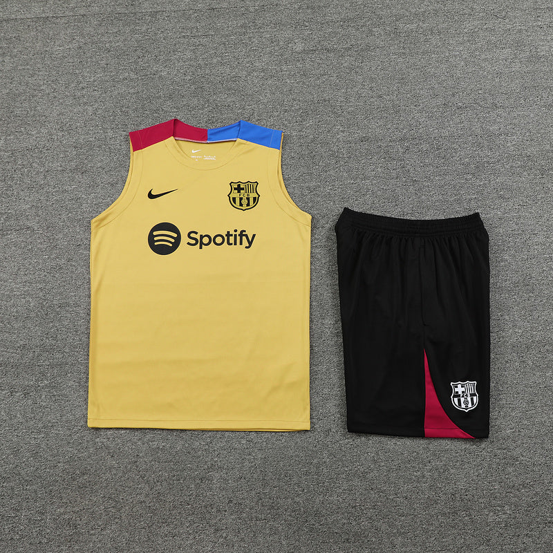 BARCELONA CONJUNTO SIN MANGAS ENTRENAMIENTO 24/25 HOMBRE